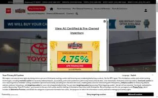 Toyota of Stamford website