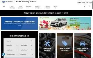Subaru of Ann Arbor website