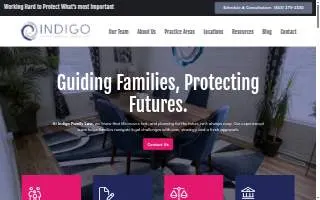 Indigo Family Law of Surfside Beach website