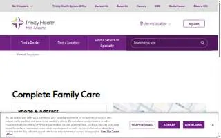 Complete Family Care of Wilmington website
