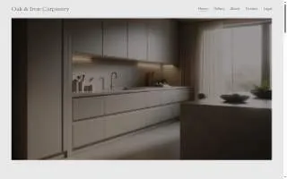 Oak & Iron Carpentry website
