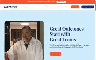 CareVet of Lansing website