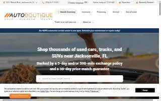 Auto Boutique of Jacksonville website