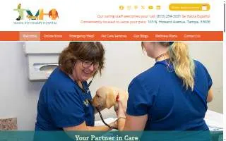 Tampa Veterinary Hospital website