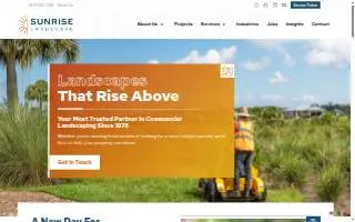 Sunrise Landscape website