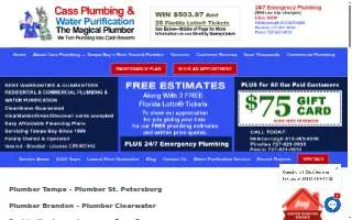 Cass Plumbing, Inc. website