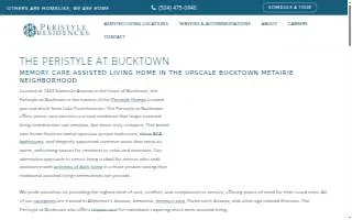 The Peristyle at Bucktown website