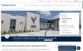 Ochsner Health Center – Bluebonnet South website