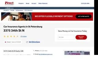 Direct Auto Insurance of St. Petersburg website