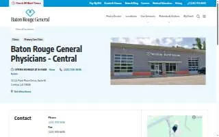 Baton Rouge General Physicians - Central website