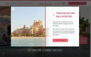 The Don CeSar website