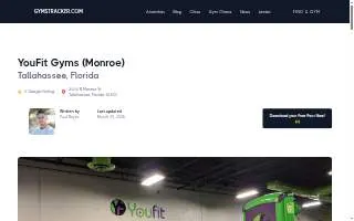 YouFit Gyms Tallahassee Monroe website