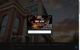 Bar 1903 website