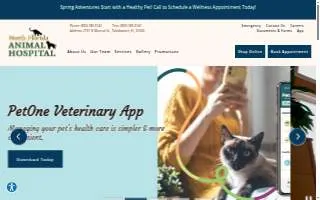 North Florida Animal Hospital website