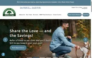 Oakwood Animal Hospital of Tallahassee website