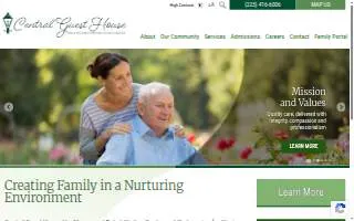 Central Guest House Healthcare and Rehabilitation Center website