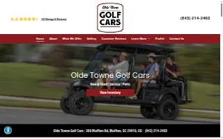 Olde Towne Golf Cars website