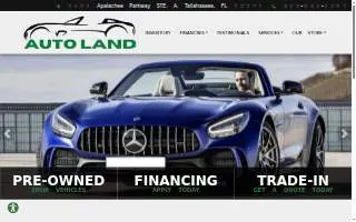 Auto Land of Tallahassee website