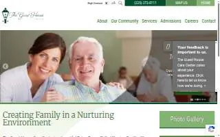 The Guest House Care Center website