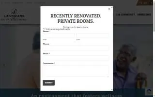 Landmark of Plaquemine Nursing Home and Rehabilitation website