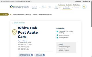 White oak nursing home