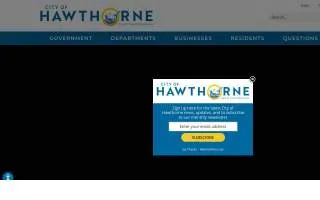 Hawthorne Animal Control website