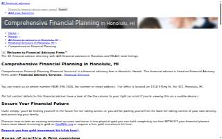 Comprehensive Financial Planning