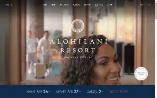 'Alohilani Resort Waikiki Beach website