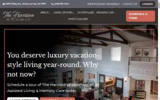 The Harrison of Oklahoma City Assisted Living & Memory Care website