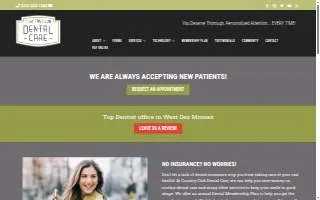 Des Moines Dental Care website