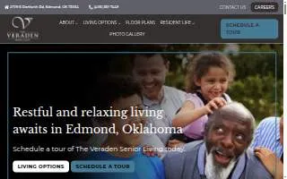 The Veraden Senior Living website