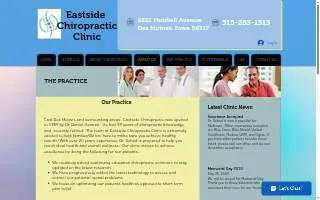 Eastside Chiropractic Clinic website