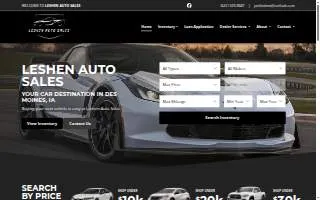 Leshen Auto Sales website