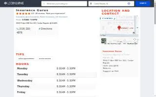 Insurance Gurus website
