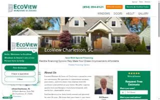 EcoView Windows & Doors of Charleston website