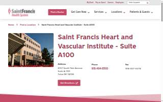 Saint Francis Heart and Vascular Institute - Suite A100