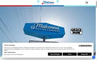 Makenna Koffee Company website