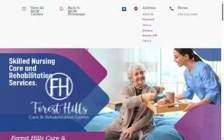 Forest Hills Assisted Living website