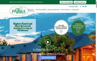 The Parke Assisted Living website