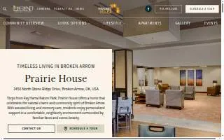 Prairie House Assisted Living and Memory Care website