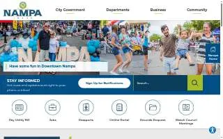 Nampa Downtown website