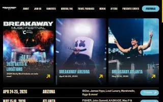 Breakaway Cafe and Spirits website