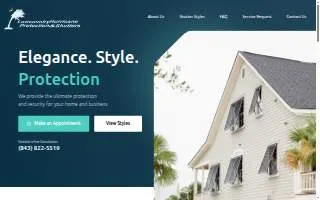 Lowcountry Hurricane Protection & Shutters website