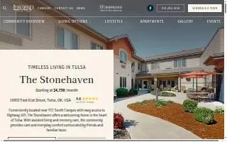 The Stonehaven Assisted Living and Memory Care website