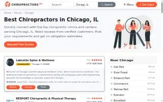 Chiropractic Chicago website