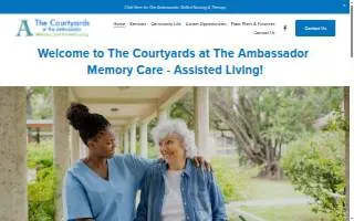 The Courtyards at The Ambassador Memory Care Assisted Living website