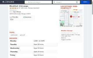 MedVet Chicago website