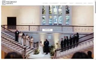 Paramount Events website