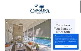 Carolina Custom Blinds Charleston website