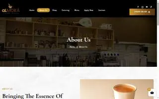 aLMOKA Coffee House of Rockford website